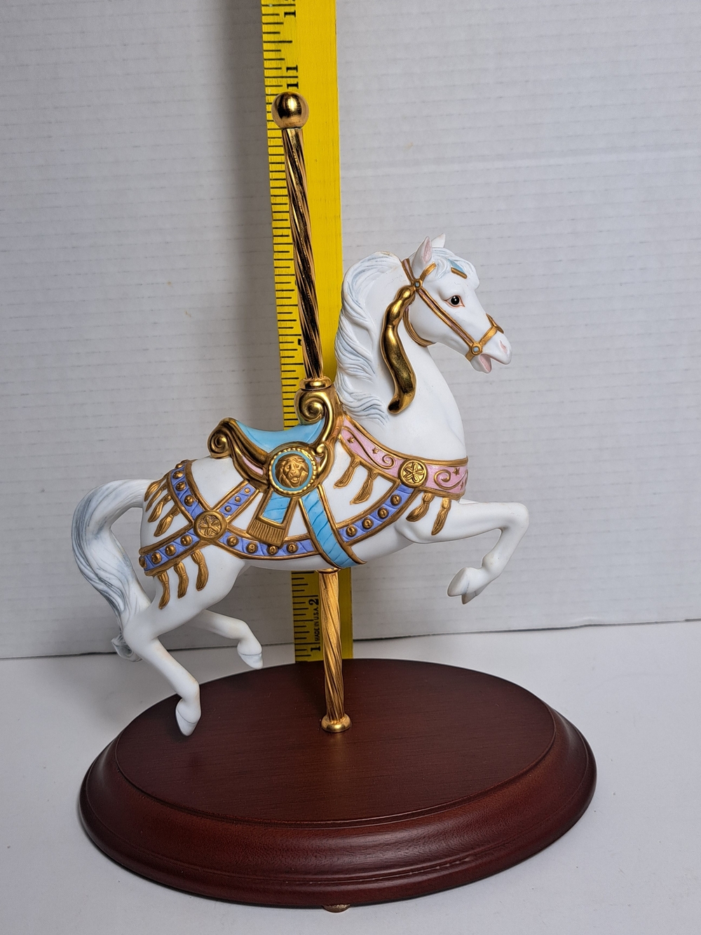 Franklin Mint "Carousel Magic" Porcelain Horse Figurine 1987 Lynn Lupetti